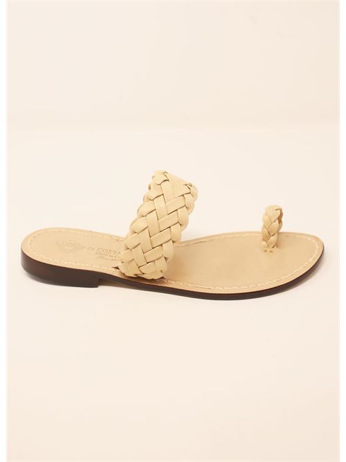 sandalo capri con treccia Da Costanzo | TRECCIONEALLUCENUDE